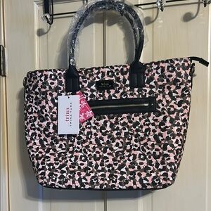 Trina Turk Pink and Black Tote Bag